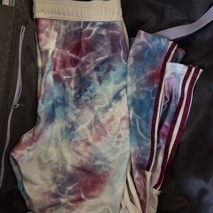 adidas Aeroready Blue and Red Tie-Dye Joggers